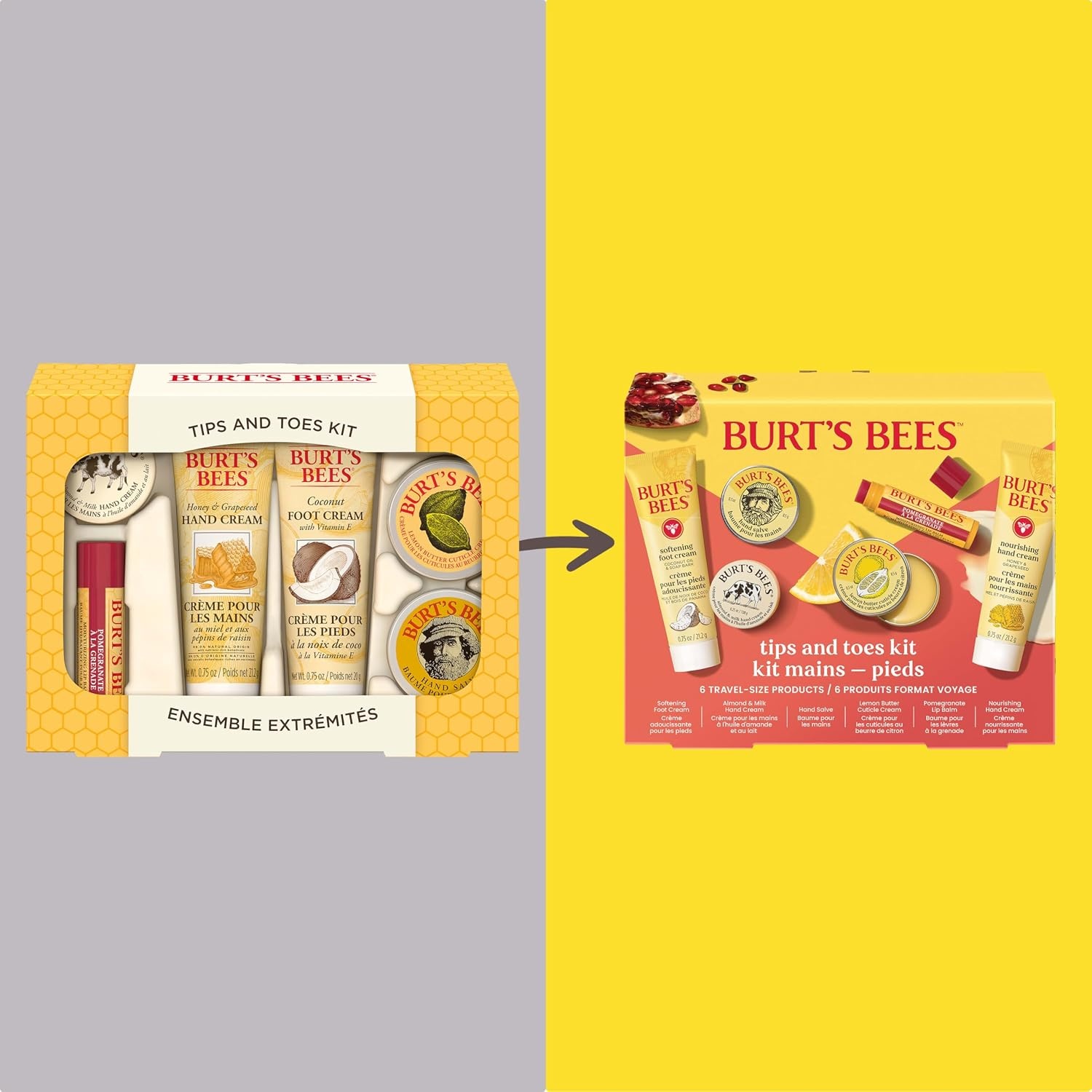 image:imageBurts Bees Mama Gift Set Includes Lip Balm Leg and Foot Cream and Belly Butter Natural Origin Skin Care 015 oz338 oz65 ozTips Toes Set