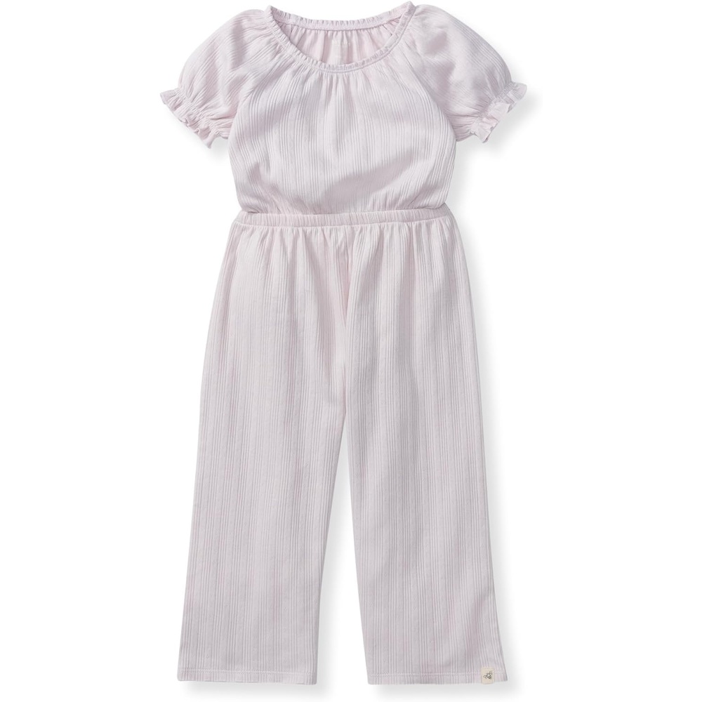 image:imageBurts Bees Baby Baby Girls Jumpsuit 100 Organic Cotton Onepiece Sleeveless Outfit CoverallTaro Pointelle