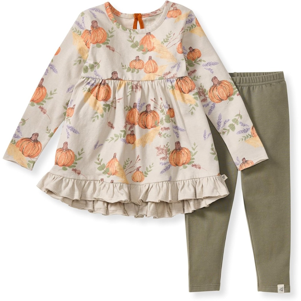 image:imageBurts Bees Baby Baby Girls Long Sleeve Top and Pant Set 100 Organic Cotton OutfitAutumn Feels