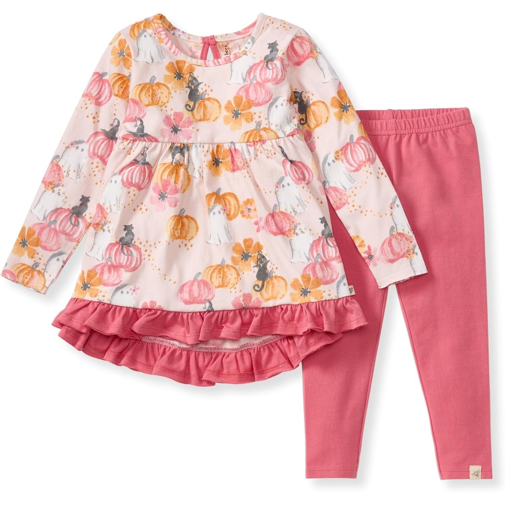 image:imageBurts Bees Baby Baby Girls Long Sleeve Top and Pant Set 100 Organic Cotton OutfitMagical Pumpkin