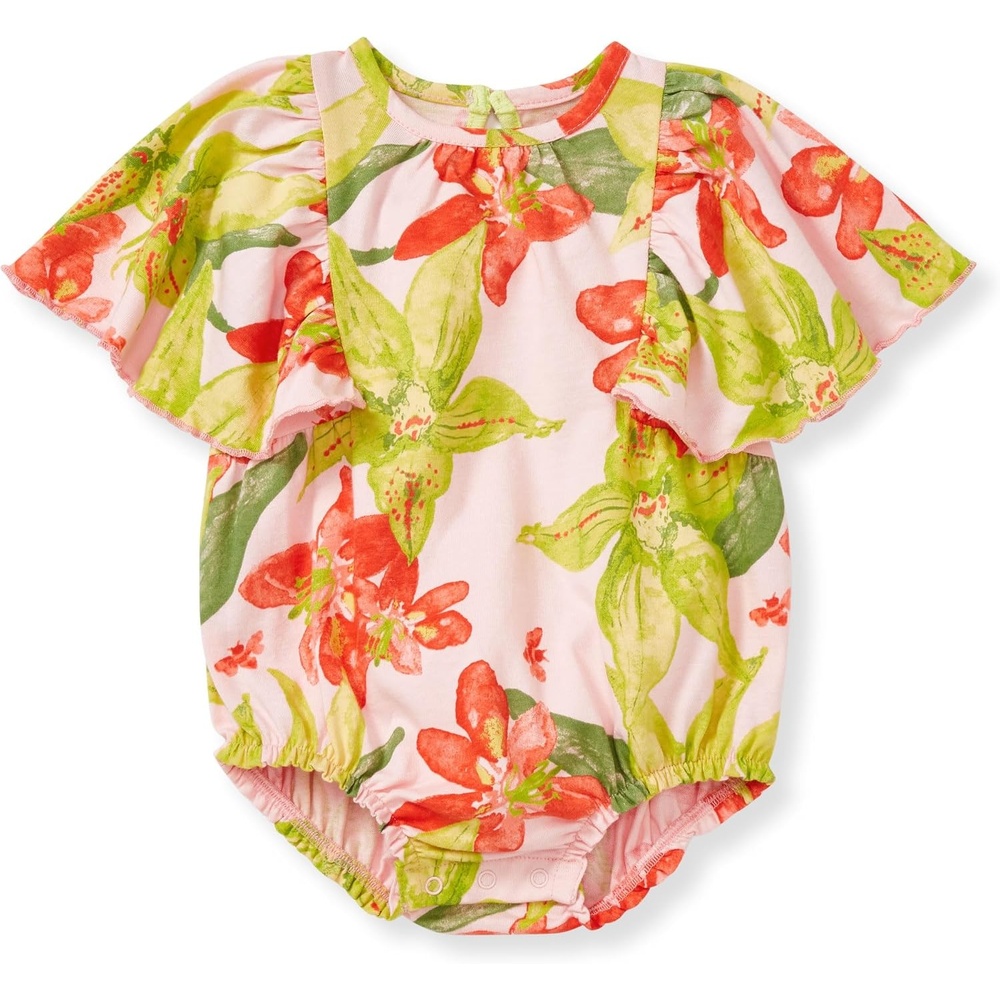 image:imageBurts Bees Baby Baby Girls Romper 100 Organic Cotton OnePiece Shortall Girl OutfitAustralian Blooms