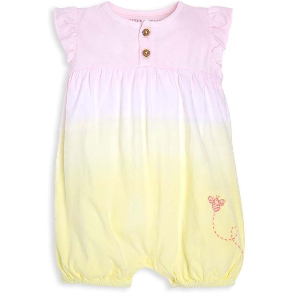 image:imageBurts Bees Baby Baby Girls Romper 100 Organic Cotton OnePiece Shortall Girl OutfitSunflower Bubble