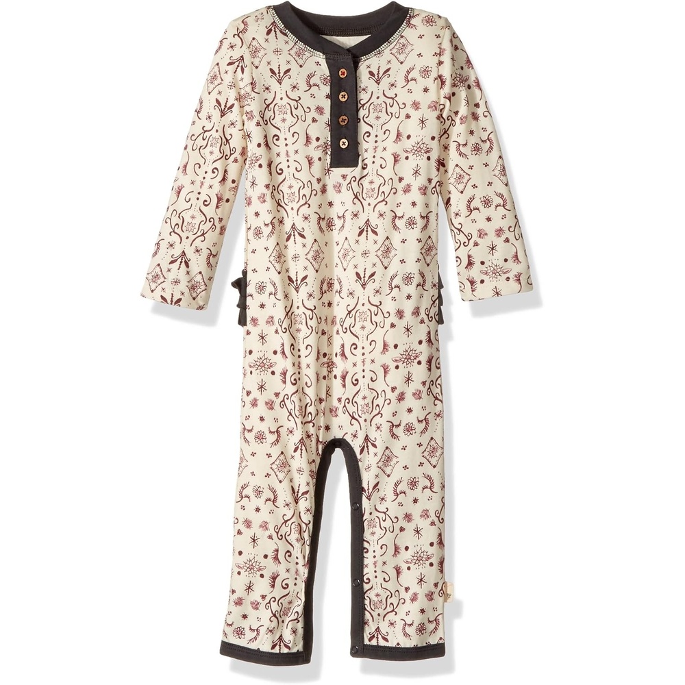 image:imageBurts Bees Baby Baby Girls Romper  100 Organic Cotton OnePiece Shortall Girl OutfitWinter Wool Watercolor