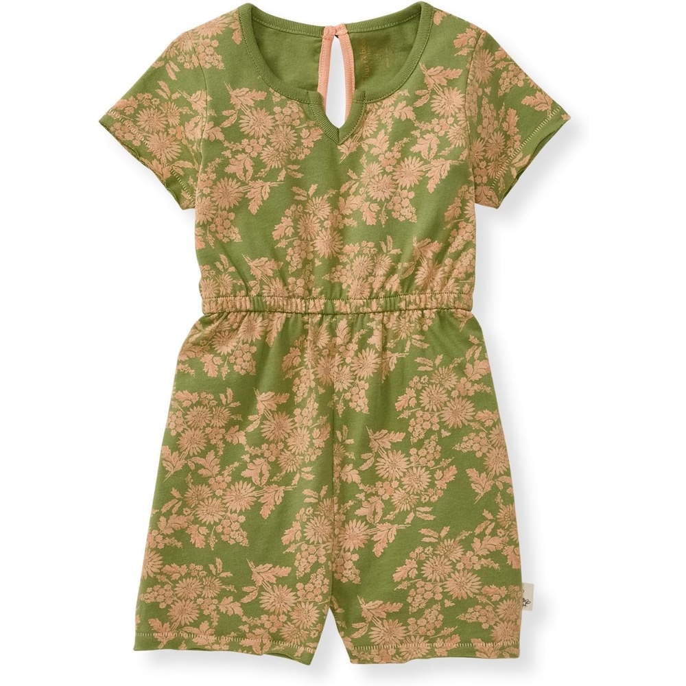 image:imageBurts Bees Baby Baby Girls Romper 100 Organic Cotton Onepiece Shortall and Layette Set Girl OutfitVibrant Garden