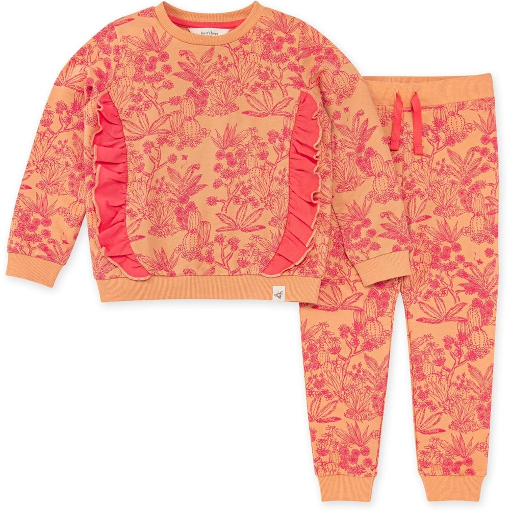 image:imageBurts Bees Baby Baby Girls Top and Pant Set Tunic and Leggings Bundle 100 Organic CottonCali Woods
