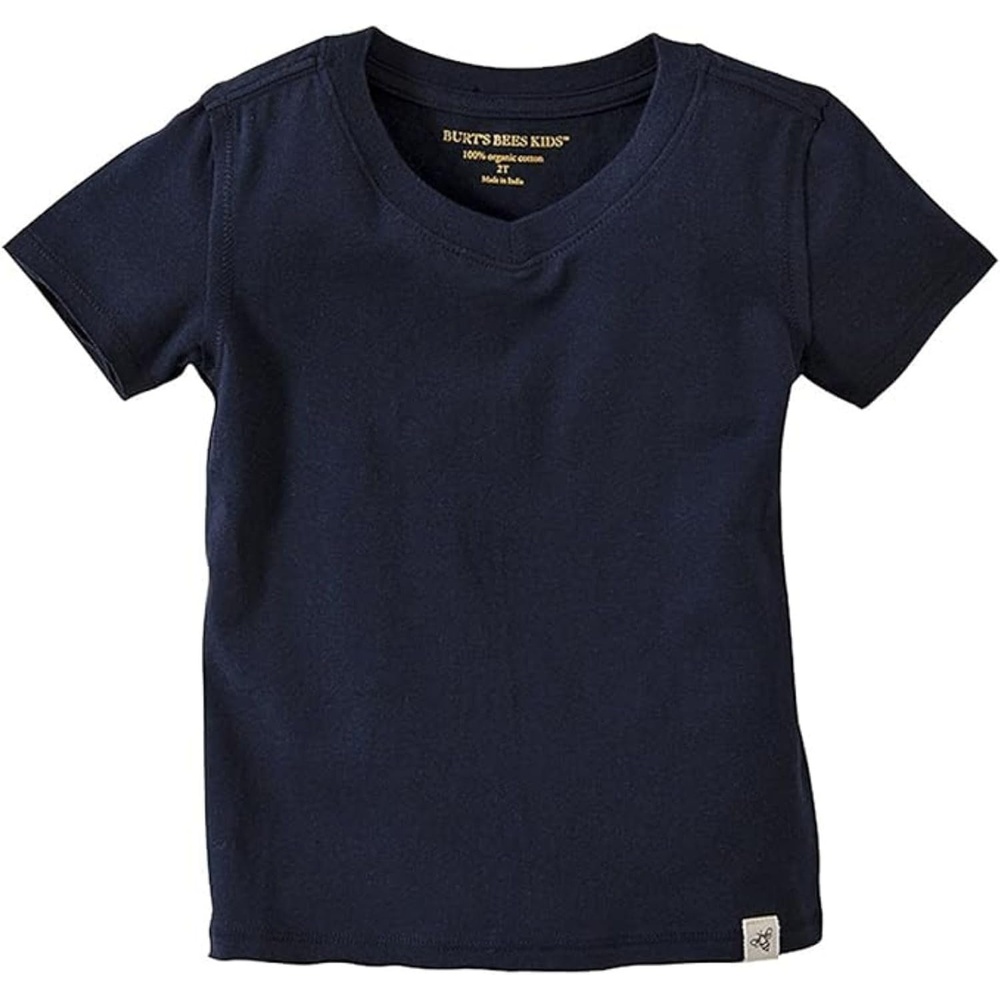 image:imageBurts Bees Baby BabyBoys Tees Short Long Sleeve TShirt VNeck Crew Infant and Toddler Top 100 Organic CottonMidnight