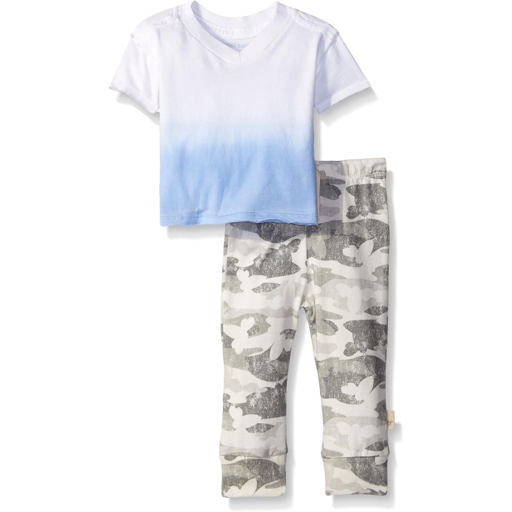 image:imageBurts Bees Baby BabyBoys Tees Short Long Sleeve TShirt VNeck Crew Infant and Toddler Top 100 Organic CottonRobins Egg