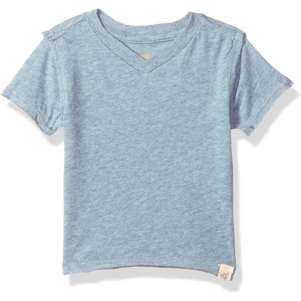 image:imageBurts Bees Baby BabyBoys Tees Short Long Sleeve TShirt VNeck Crew Infant and Toddler Top 100 Organic CottonTwilight Heather
