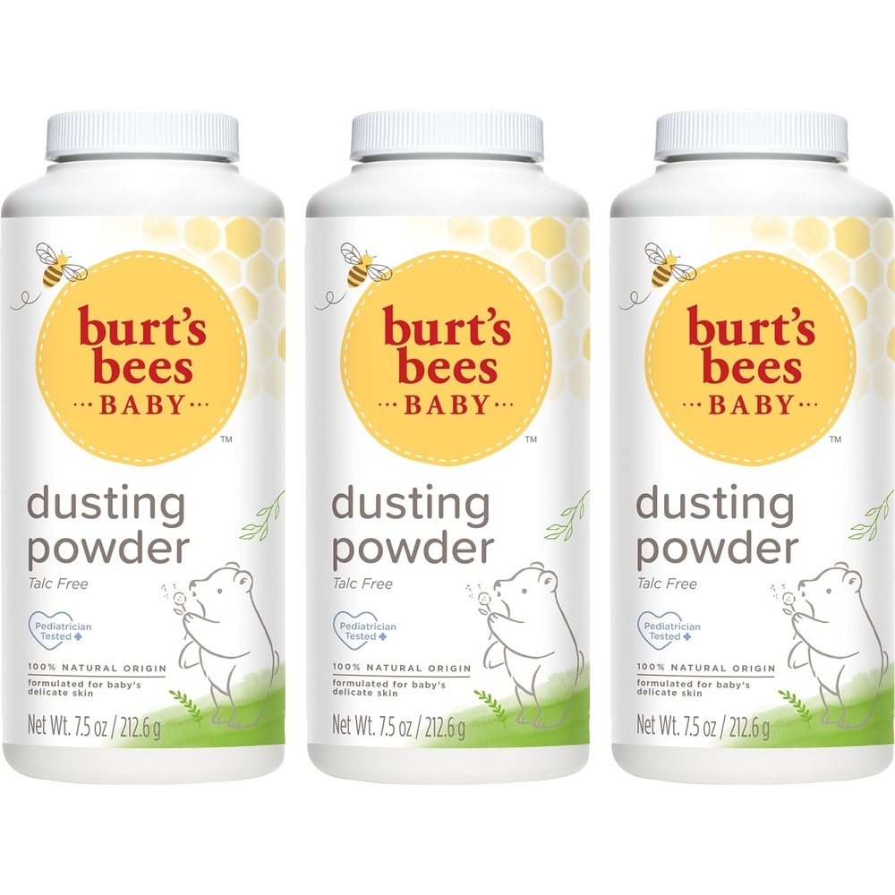 image:imageBurts Bees Baby Dusting Powder 100 Natural Origin TalcFree Pediatrician Tested 75 Ounces Pack of 3 Pack May Vary225 Ounce Pack of 8