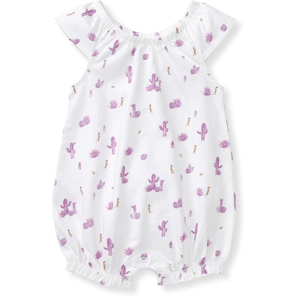 image:imageBurts Bees Baby Girls Bubble Romper 100 Organic Cotton Onepiece Shortall and Layette Girl OutfitDesert Life