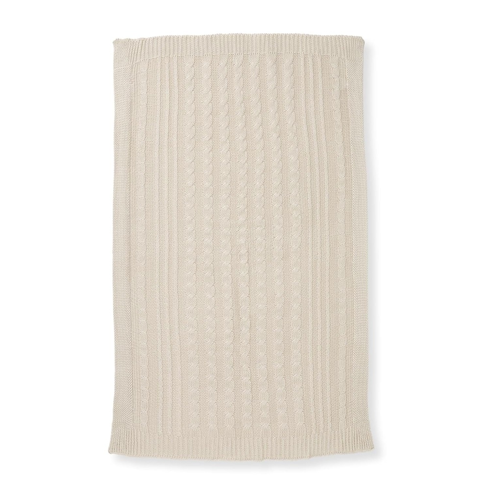 image:imageBurts Bees Baby Infant Blanket Cable Knit Made with 100 Soft Breathable Organic Cotton Nursing Blankets Machine Wash Baby Newborn Essentials Size 30 x 40 InchOat