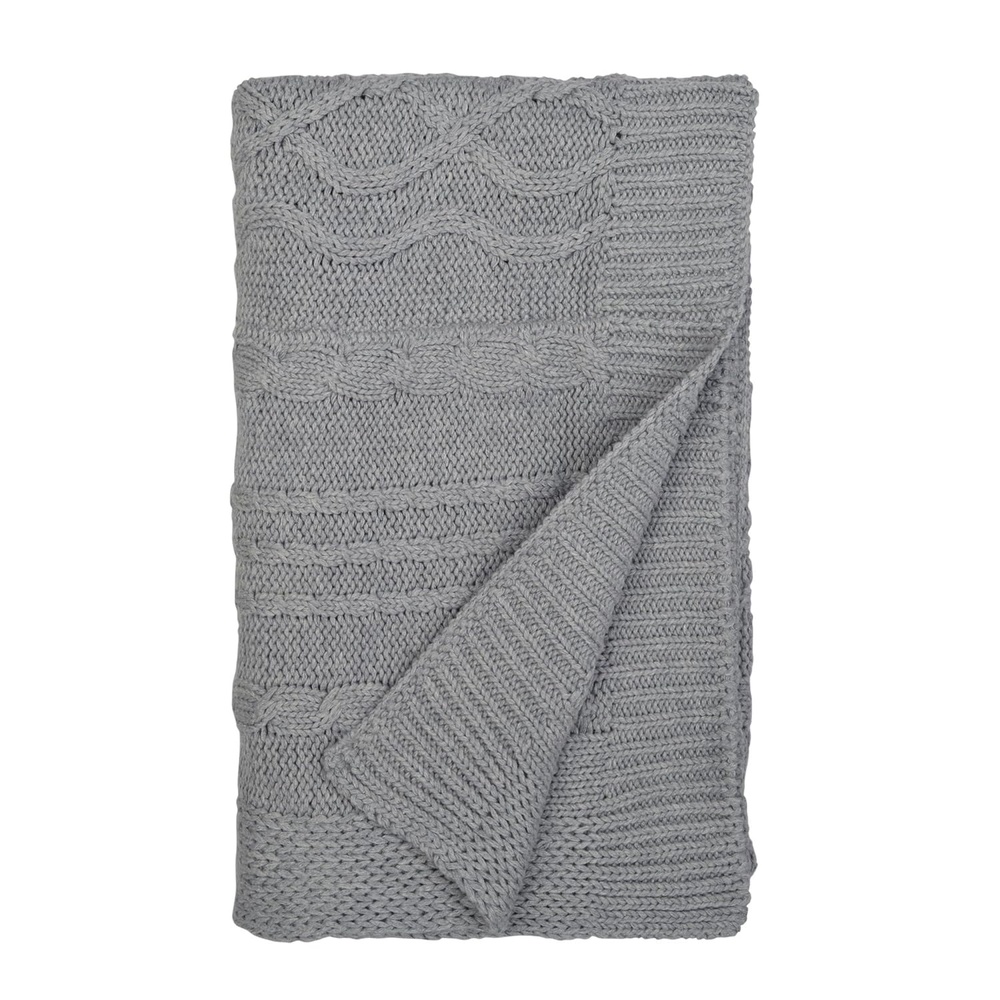 image:imageBurts Bees Baby Infant Blanket Cable Knit Made with 100 Soft Breathable Organic Cotton Nursing Blankets Machine Wash Baby Newborn Essentials Size 30 x 40 InchHeather Grey