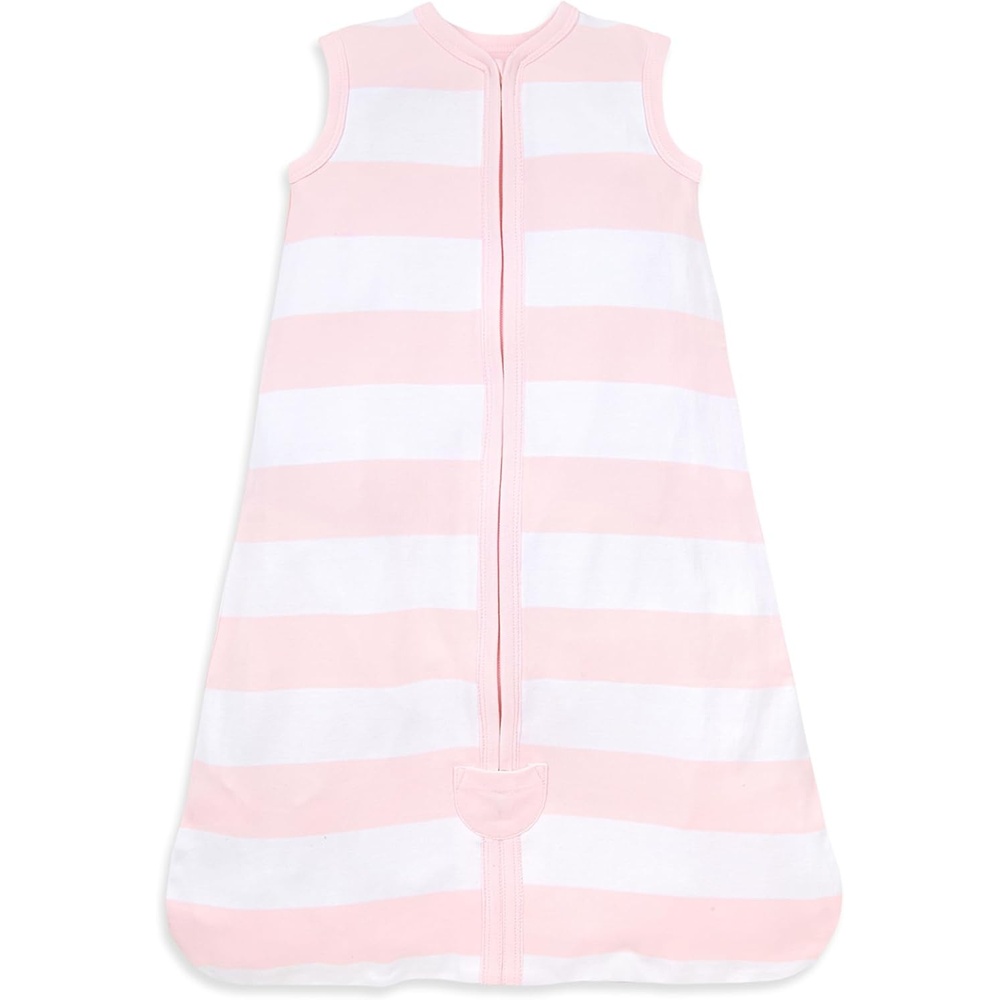 image:imageBurts Bees Baby Infant Wearable Blanket Organic Cotton Unisex Beekeeper  Light Weight 05 TOG or Medium Weight 15 TOGRugby Stripe Blossom