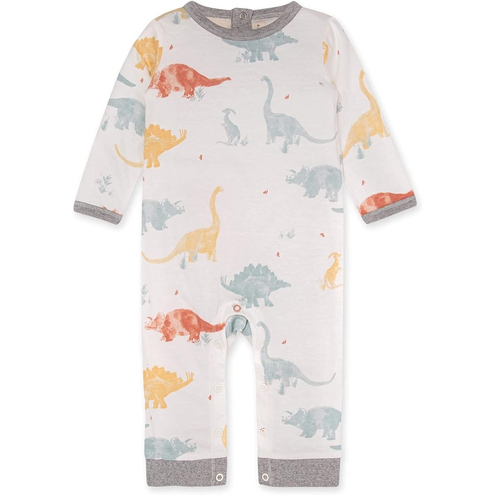 image:imageBurts Bees Baby Jumpsuit 100 Organic Cotton Onepiece Outfit Coverall With HatJurassic Territory