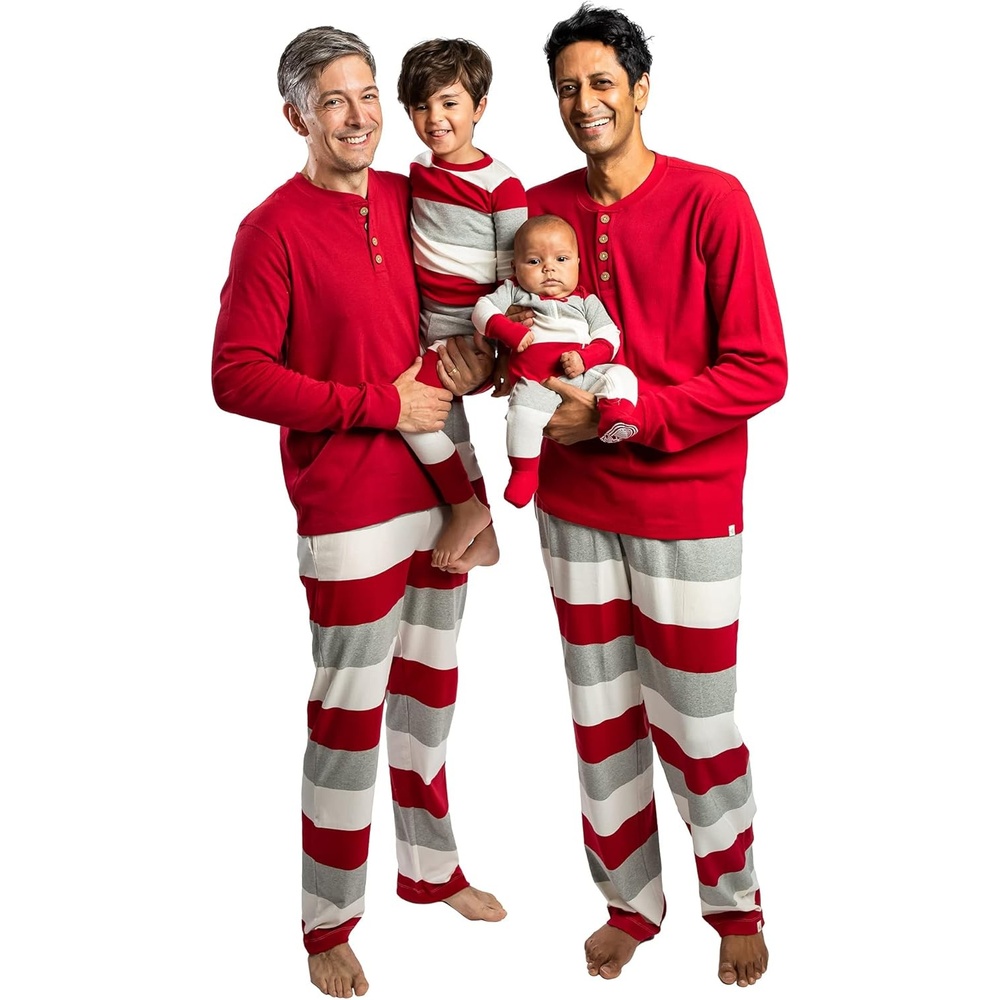 image:imageBurts Bees Baby Matching Family Jammies Organic Cotton Holiday Pajamas for Kids Adults amp Pets Perfect for Family PhotosJumbo Multi Stripe