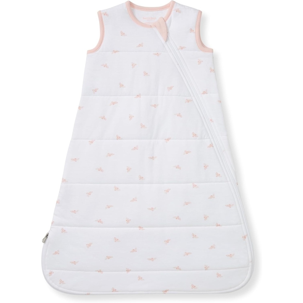 image:imageBurts Bees Baby Organic Beekeeper Infant Wearable Blanket Unisex Swaddle Lightweight 05 TOG or Medium Weight 15 TOGQuilted Golden Bee Pink
