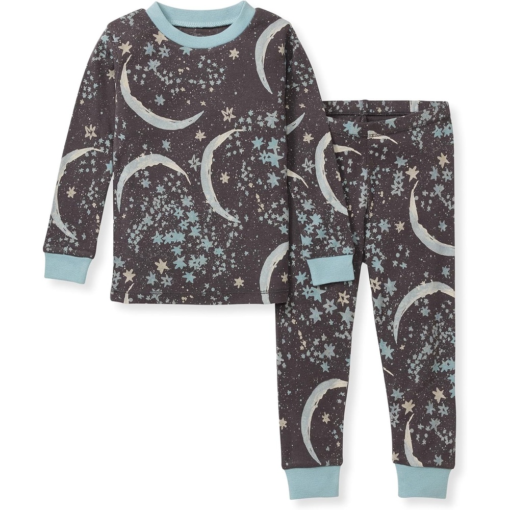 image:imageBurts Bees Baby Organic Cotton Pajamas for Boys 100 Cotton Pajama Set for Toddlers and Kids Soft and Stretchable FabricCelestial Moon