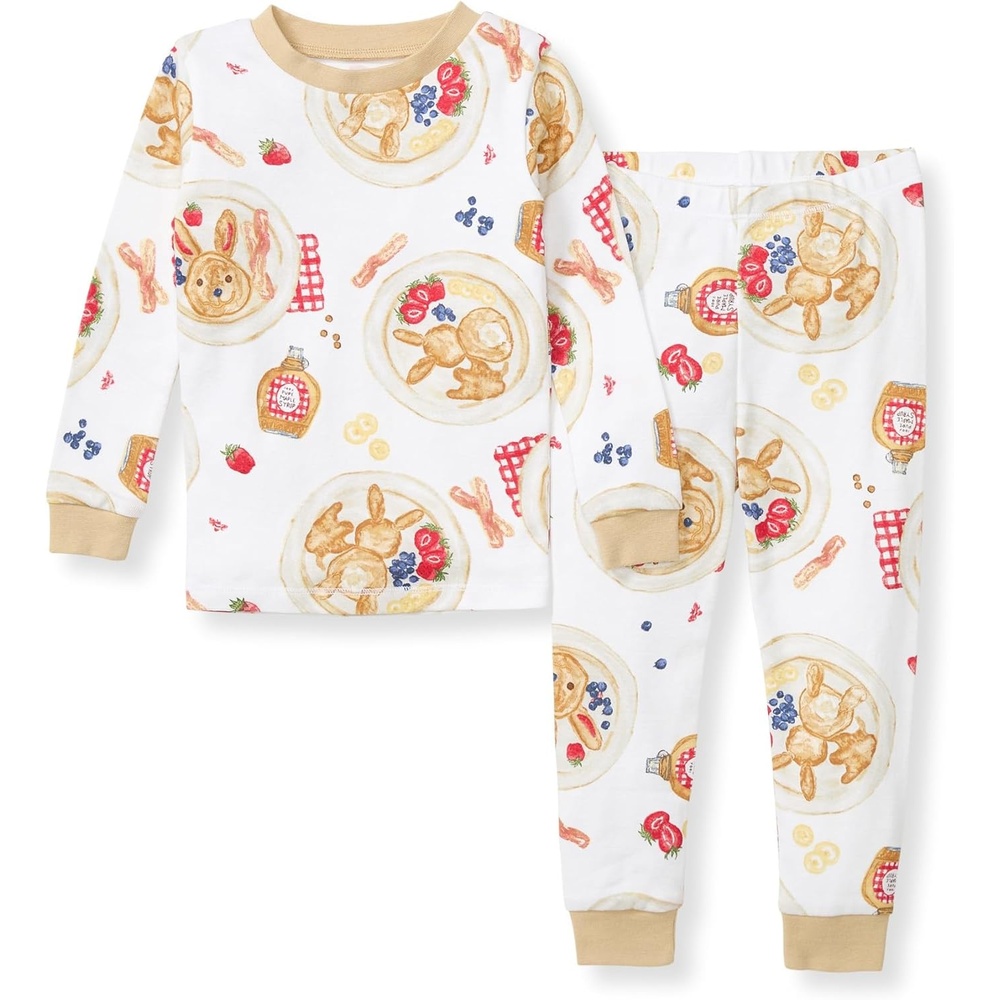 image:imageBurts Bees Baby Organic Cotton Pajamas for Boys 100 Cotton Pajama Set for Toddlers and Kids Soft and Stretchable FabricEaster Breakfast