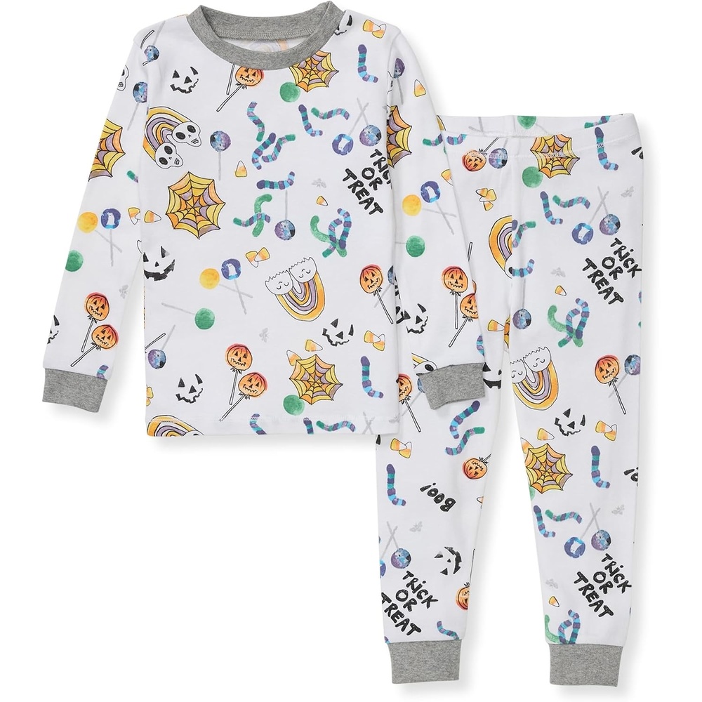 image:imageBurts Bees Baby Organic Cotton Pajamas for Girls 100 Cotton Pajama Set for Toddlers and Kids Soft and Stretchable FabricHalloween Treats