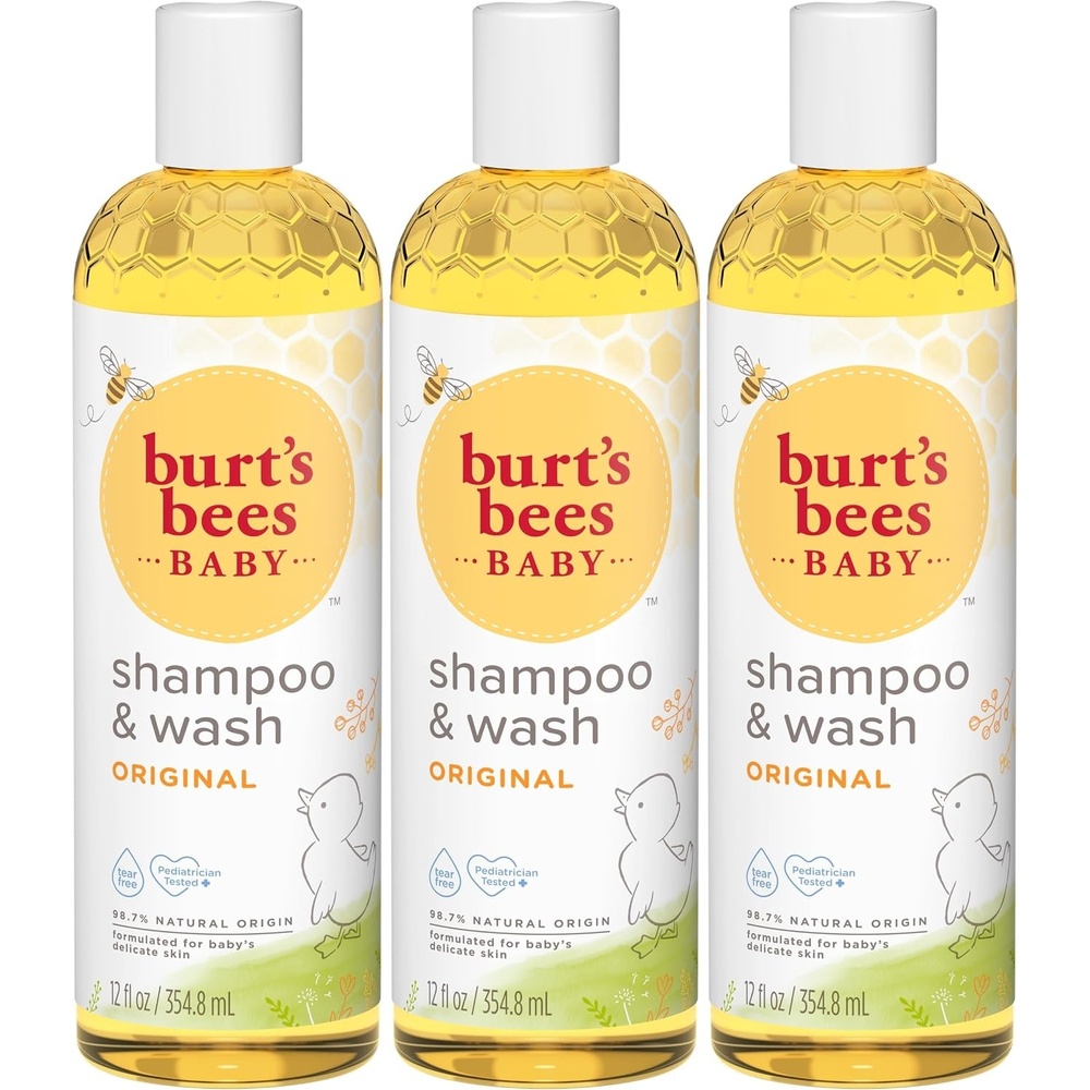 image:imageBurts Bees Baby Shampoo amp Wash Tear Free Soap Baby Care Original12 Ounce Pack of 3
