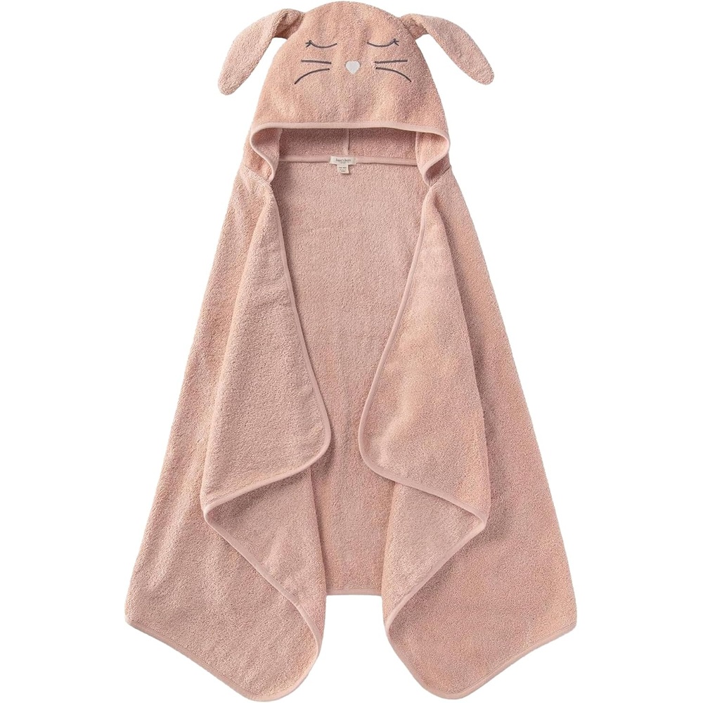 image:imageBurts Bees Baby Toddler Hooded Animal Character Towels Organic Cotton Unisex Bath Essentials Soft Nursery Towel for KidsBunny