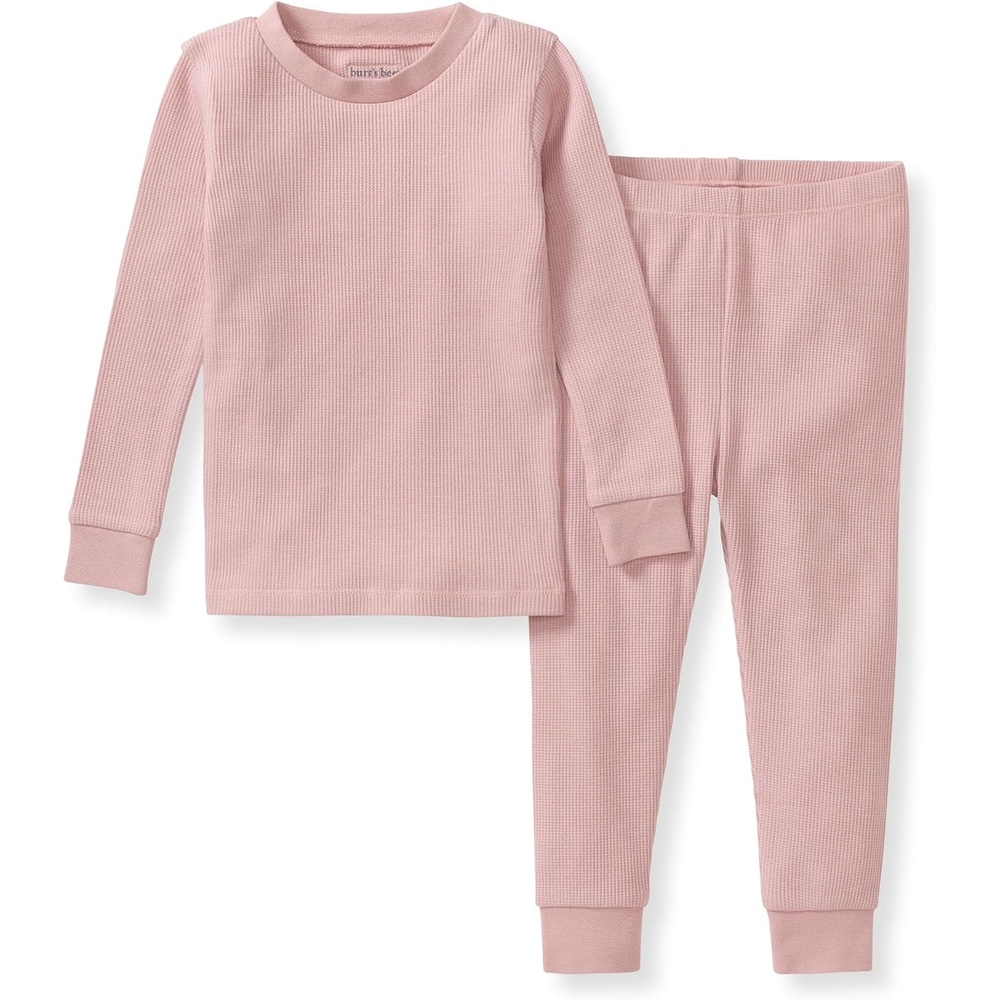 image:imageBurts Bees Baby Unisex Baby Honeysoft Pajamas Tee and Pant 2Piece PJ Set Soft Organic Cotton amp Lyocell BlendPersian Rose Thermal