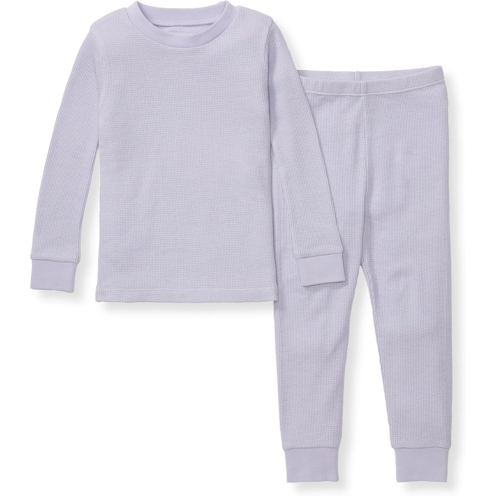 image:imageBurts Bees Baby Unisex Baby Honeysoft Pajamas Tee and Pant 2Piece PJ Set Soft Organic Cotton amp Lyocell BlendPurple Lilac