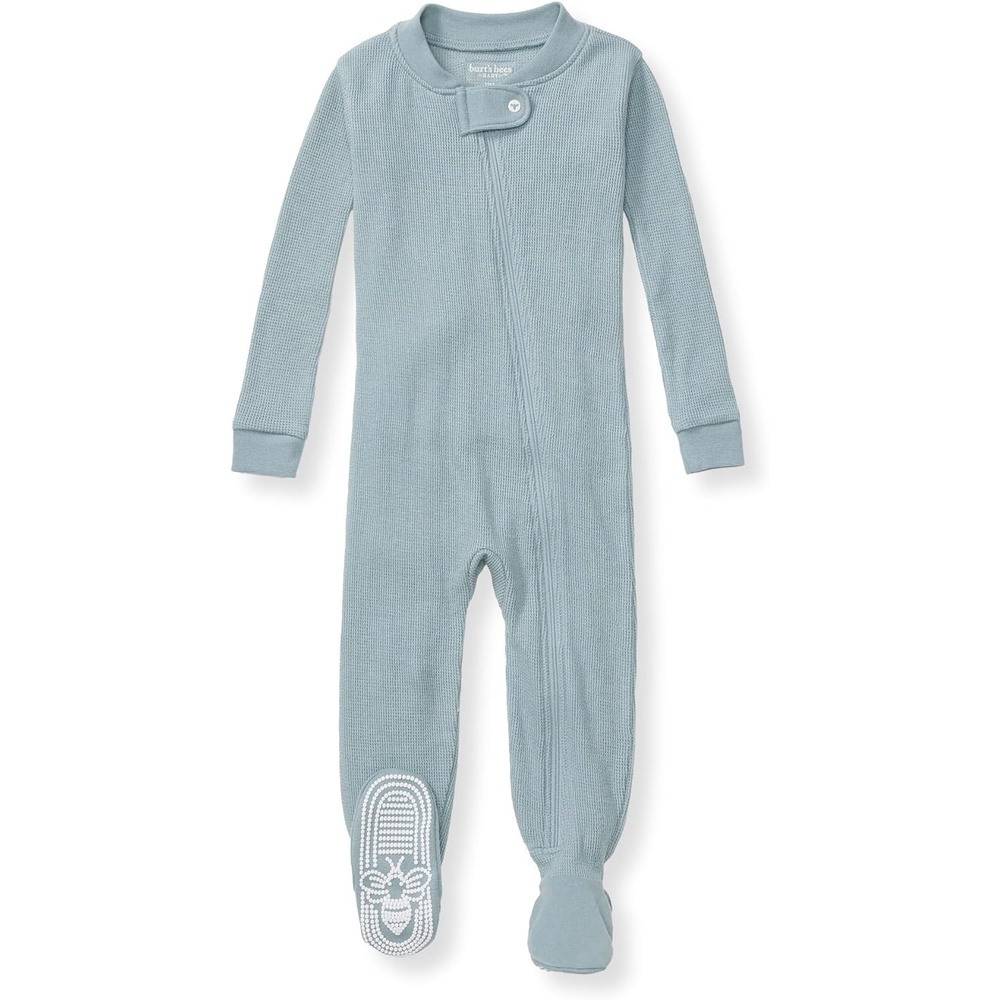image:imageBurts Bees Baby Unisex Baby Sleeper Honeysoft Pajamas OnePiece Zipup footie PJ Soft Organic Cotton amp Lyocell Blend