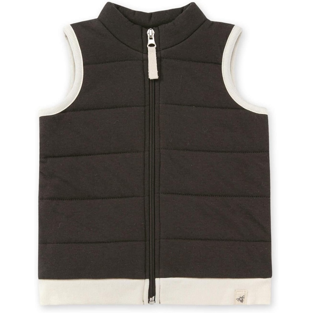 image:imageBurts Bees Baby Unisex Jacket Lightweight Zipup Sweatshirt Hooded Coat or Vest Organic CottonAsh Quilted