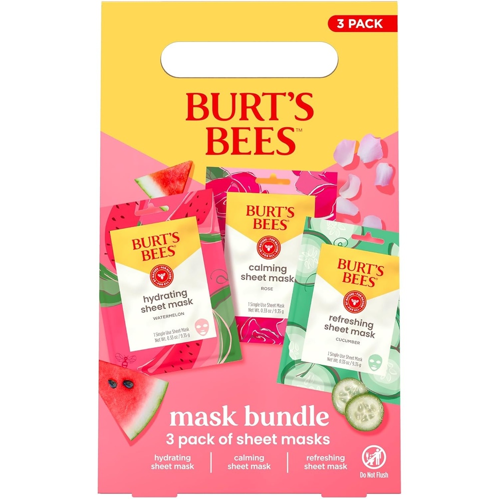image:imageBurts Bees Mama Gift Set Includes Lip Balm Leg and Foot Cream and Belly Butter Natural Origin Skin Care 015 oz338 oz65 ozFace Mask Set