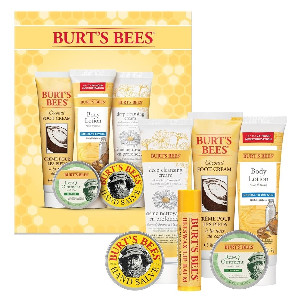 image:imageBurts Bees Mama Gift Set Includes Lip Balm Leg and Foot Cream and Belly Butter Natural Origin Skin Care 015 oz338 oz65 ozTimeless Minis Set