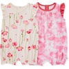 image:imageBurts Bees Baby babygirls Rompers Set of 2 Bubbles One Piece Jumpsuits 100 Organic Cotton