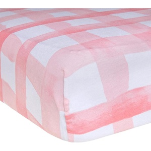 Burt’s Bees Baby – Fitted Crib Sheet, Girls Boys & Unisex 100% Organic Cotton Crib Sheet for Standard Crib & Toddler Mattresses(Blossom Buffalo Check)