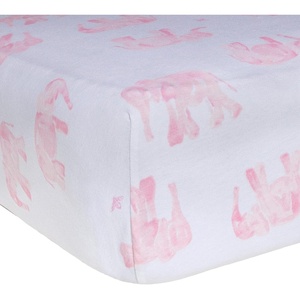 Burt’s Bees Baby – Fitted Crib Sheet, Girls Boys & Unisex 100% Organic Cotton Crib Sheet for Standard Crib & Toddler Mattresses(Blossom Elephants)