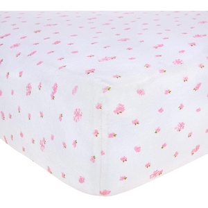 Burt’s Bees Baby – Fitted Crib Sheet, Girls Boys & Unisex 100% Organic Cotton Crib Sheet for Standard Crib & Toddler Mattresses(Pink Garden)