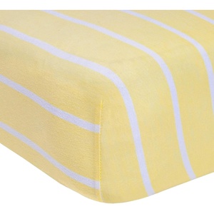 Burt’s Bees Baby – Fitted Crib Sheet, Girls Boys & Unisex 100% Organic Cotton Crib Sheet for Standard Crib & Toddler Mattresses(Sunshine Stripe)