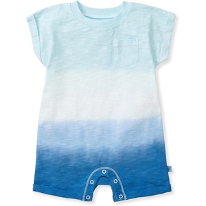 Burt’s Bees Baby Baby Boys’ Short Sleeve Rompers, 100% Organic Cotton One-piece Coverall and Layette Set(Double Dip Dye)