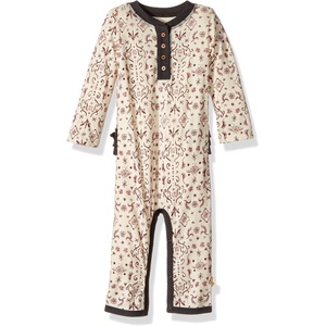 Burt’s Bees Baby Baby Girls Romper – 100% Organic Cotton, One-Piece Shortall Girl Outfit(Winter Wool Watercolor)
