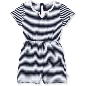 Burt’s Bees Baby Baby Girls Romper, 100% Organic Cotton One-piece Shortall and Layette Set Girl Outfit(Classic Stripe)