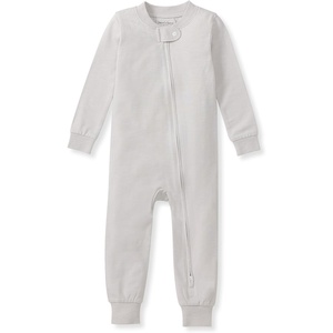 Burt’s Bees Baby Baby Honeysoft Pajamas, Footless One-piece Zip-up Pj, Soft Organic Cotton & Lyocell Blend(Feather)