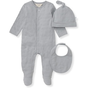 Burt’s Bees Baby Baby Jumpsuit, 100% Organic Cotton One-piece Outfit Coverall(Quarry Blue 3pc Set)