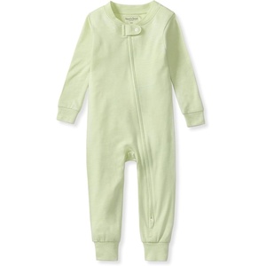 Burt’s Bees Baby Baby Sleeper Pjs, Honeysoft Lyocell Jersey Pajamas, Footless One-piece Zip-up, Snug Fit Pajamas(Sea Green)