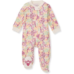 Burt’s Bees Baby Boys Footless Pajamas, Sleep and Play Loose Fit, 100% Organic Cotton Soft One-piece PJs(Wild Floral)