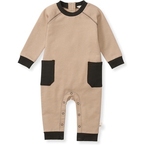 Burt’s Bees Baby Boys Jumpsuit, 100% Organic Cotton One-piece Long Sleeve Coverall(Ginger Pocket)