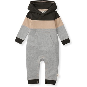 Burt’s Bees Baby Boys Jumpsuit, 100% Organic Cotton One-piece Long Sleeve Coverall(Heather Colorblocked)