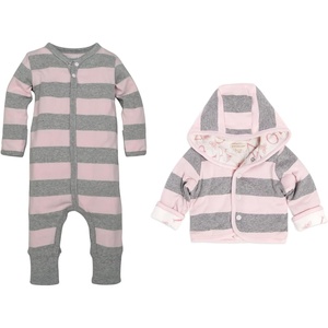 Burt’s Bees Baby Girls Long Sleeve Jumpsuit, 100% Organic Cotton One-Piece Outfit Coverall(Pink Jumpsuit & Jacket Set)