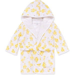 Burt’s Bees Baby Hooded Robe Organic Terry Bathrobe, Newborn Bath Essentials, Unisex Boys and Girls(Little Ducks)