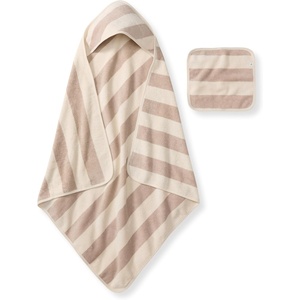 Burt’s Bees Baby Hooded Woven Terry Towels Organic Cotton, Unisex Bath Essentials, Soft Nursery Towel for Infants, Toddlers, Kids(Oat)