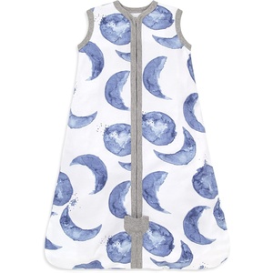 Burt’s Bees Baby Infant Wearable Blanket, Organic Cotton Unisex Beekeeper – Light Weight 0.5 TOG or Medium Weight 1.5 TOG(Blue)