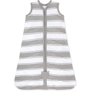 Burt’s Bees Baby Infant Wearable Blanket, Organic Cotton Unisex Beekeeper – Light Weight 0.5 TOG or Medium Weight 1.5 TOG(Quilted Grey Rugby)